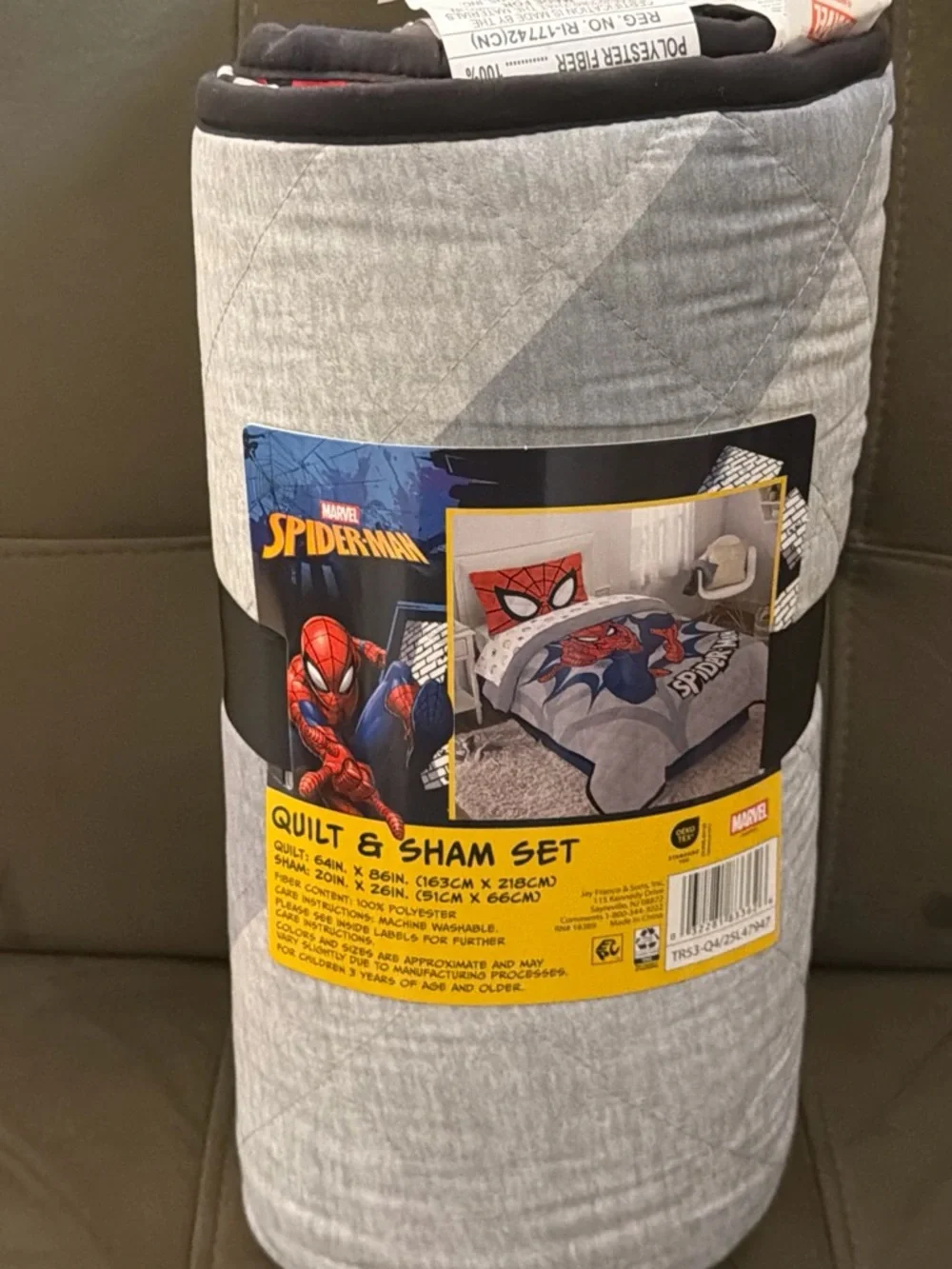 Grey Quilt & Sham Set